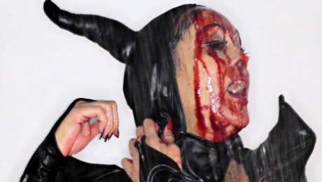 Halloween bloody tease with Priya Rai