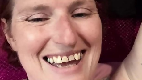 Warming mommy up for wanking by tickling, twiddling and fiddling with her amazing bushy pussy