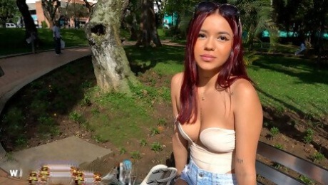 Tender Petite Colombian babe gets her asshole pounded to gain more followers