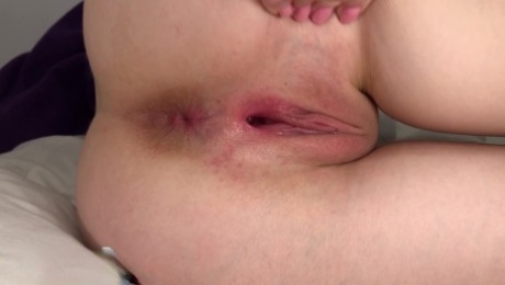 ASMR Close Up Big Ass Schoolgirl Masturbates Her Sweet Tight Pussy
