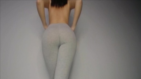 Try-On Haul TIGHT Yoga Pants and Shows Perfect Tight Ass and Pussy