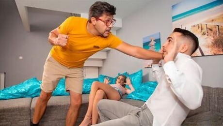 Slender teen Tiffany Tatum cheats in front of her lovely boyfriend